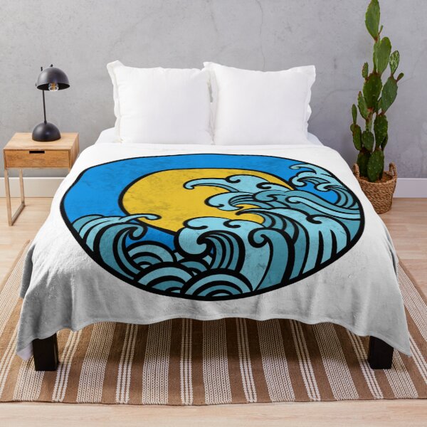 Item preview, zen japanese wave illustration designed and sold by JosieBauch.