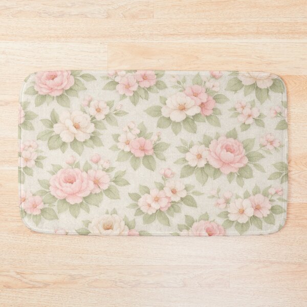 Item preview, Vintage Cottagecore Rose Pattern - Shabby Chic Floral Wallpaper designed and sold by Bela Ambrus.
