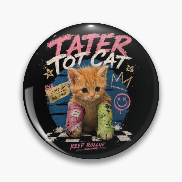Item preview, Tater Tot Cat Retro Skate Kitten Design designed and sold by Abidel.