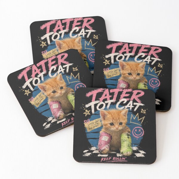 Item preview, Tater Tot Cat Retro Skate Kitten Design designed and sold by Abidel.