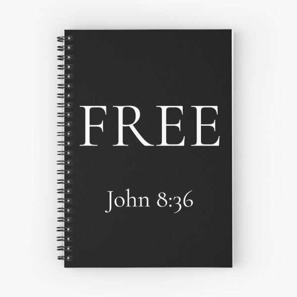 Item preview, Free | John 8:36 | Minimalist Christian Bible Verse Typography by All43 designed and sold by All43.