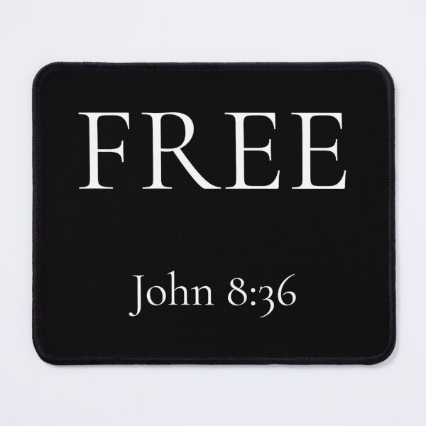 Item preview, Free | John 8:36 | Minimalist Christian Bible Verse Typography by All43 designed and sold by All43.