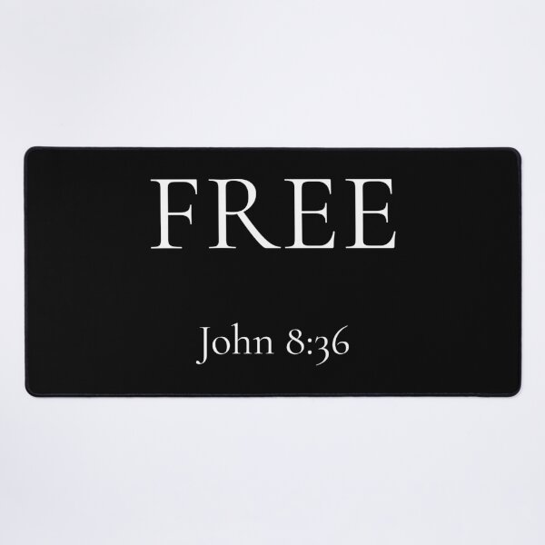 Item preview, Free | John 8:36 | Minimalist Christian Bible Verse Typography by All43 designed and sold by All43.