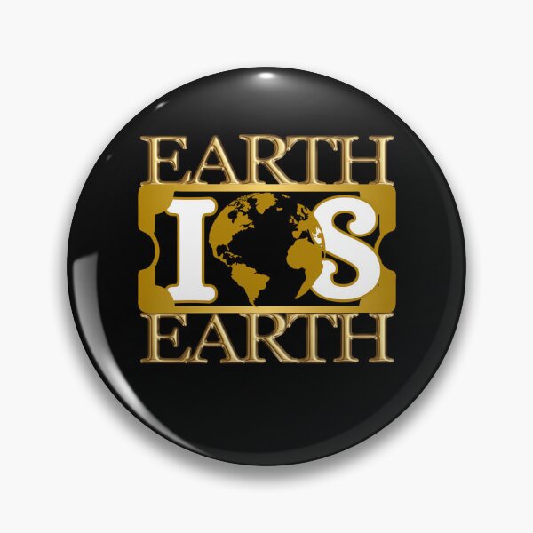 Item preview, Metallic Gold Earth Text Bracketing a Central Golden designed and sold by PolarGraphicsSA.