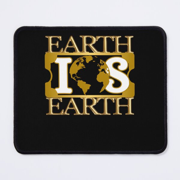 Item preview, Metallic Gold Earth Text Bracketing a Central Golden designed and sold by PolarGraphicsSA.