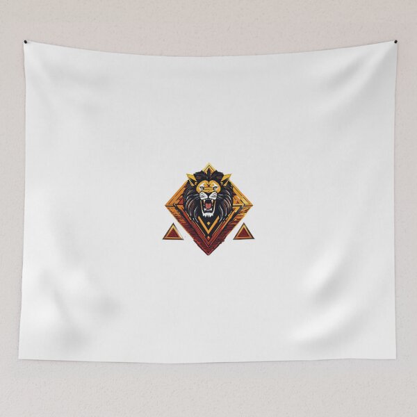 Item preview, Roaring Lion Diamond Crest – Fierce Geometric Vector Emblem designed and sold by Artisan Finds Online.