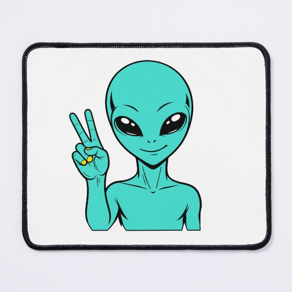 Item preview, ZORGO Alien Peace Sign – Funny Space Alien Peace Gesture Sticker designed and sold by The-Visitors.
