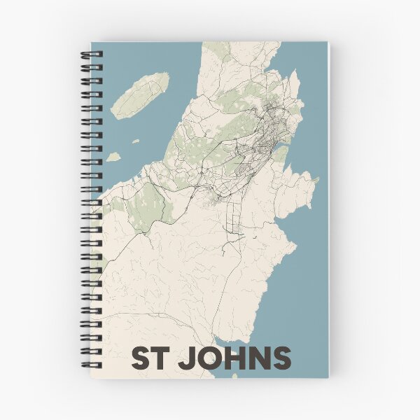 Item preview, St Johns Map designed and sold by MapsNerd.