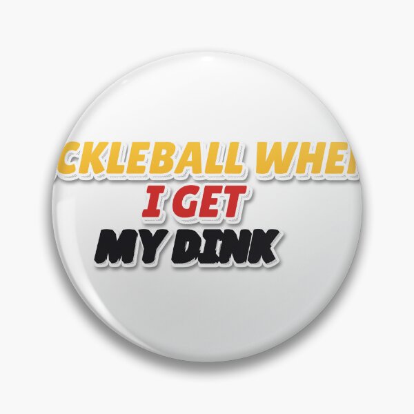 Item preview, "PICKLEBALL WHERE I GET MY DINK" Retro Typography  designed and sold by QuirkThreadsCo.