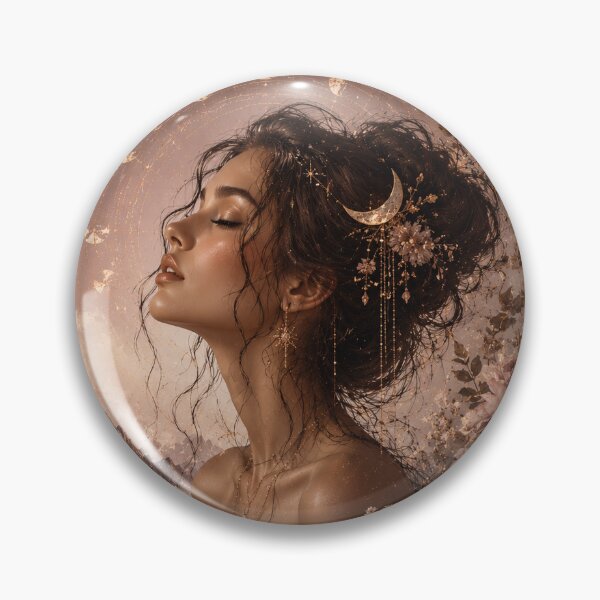 Item preview, Moonlit Woman With Butterflies Florals designed and sold by GrzywaM.