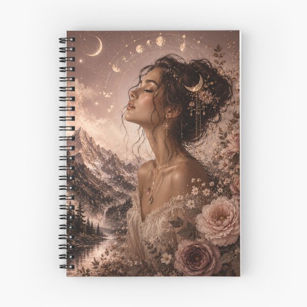 Item preview, Moonlit Woman With Butterflies Florals designed and sold by GrzywaM.