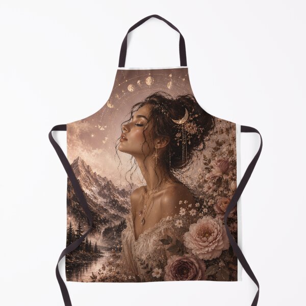 Item preview, Moonlit Woman With Butterflies Florals designed and sold by GrzywaM.