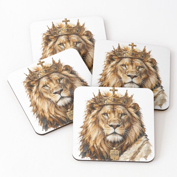 Aperçu de l'œuvre Lion of Judah Christian Crown Painting créée et vendue par Omanut Studio — By Ashwin..
