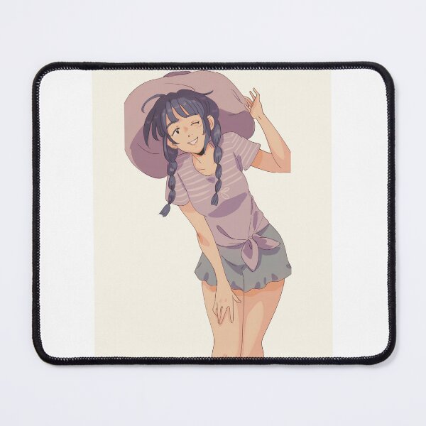 Item preview, Cute Winking Anime Girl in Summer Outfit – Pastel Aesthetic Illustration designed and sold by Rohinirohi029.