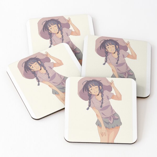 Item preview, Cute Winking Anime Girl in Summer Outfit – Pastel Aesthetic Illustration designed and sold by Rohinirohi029.