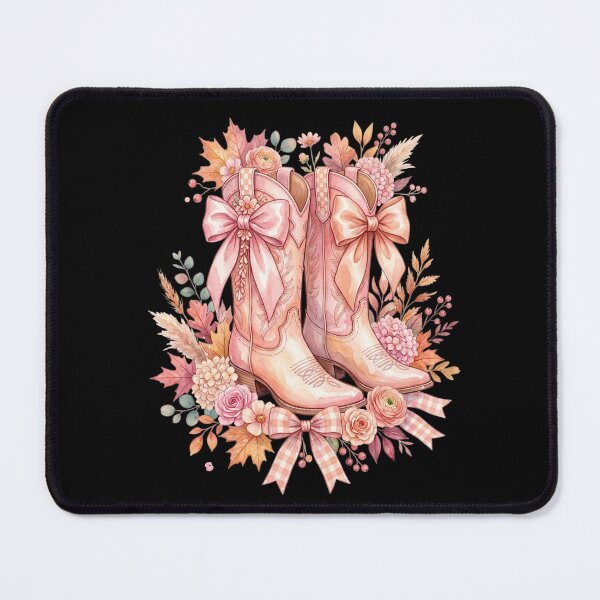 Item preview, Pink Coquette Cowgirl Boots with Floral Western designed and sold by dudelinart.