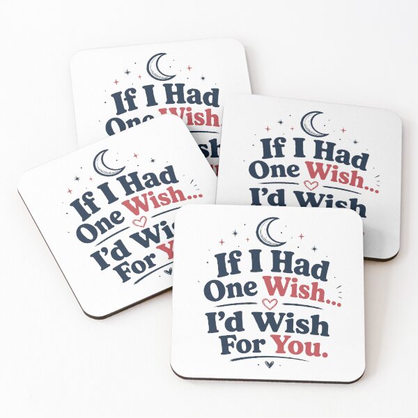 Item preview, If I Had One Wish... I'd Wish For You | Romantic Vintage Love Quote | Cute Couple Aesthetic Typography designed and sold by Lovestickerco.