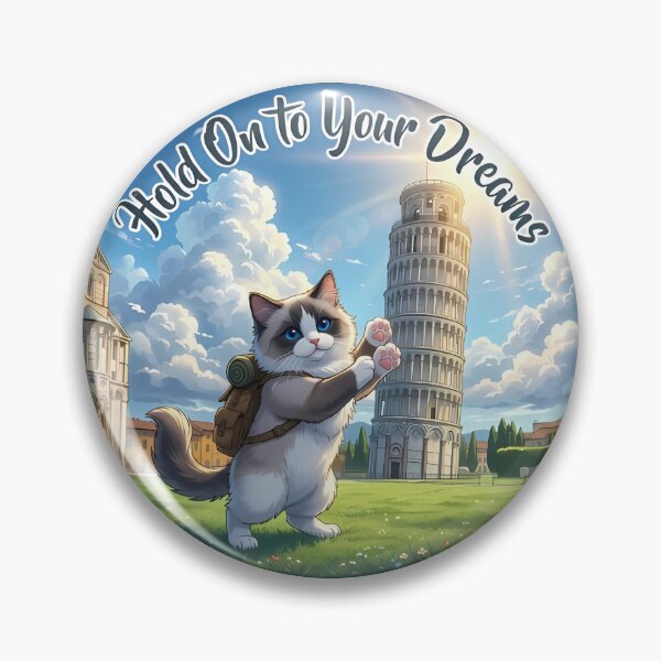 Item preview, Shinkai Tower of Pisa Ragdoll Tee: Hold On to Dreams designed and sold by MossyAndPearl.