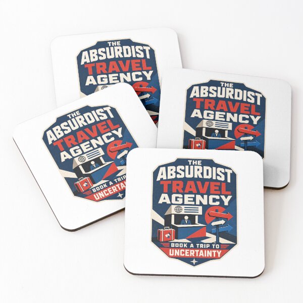 Item preview, The Absurdist Travel Agency – Book a Trip to Uncertainty designed and sold by Soft Panic Studio.