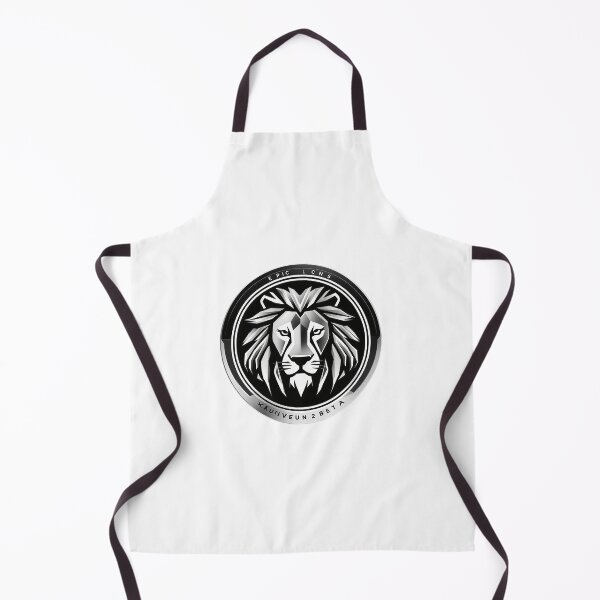 Item preview, Epic Black & Silver Lion Crest – Minimalist Circular Vector Logo designed and sold by Artisan Finds Online.