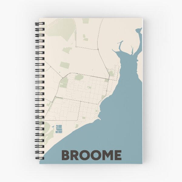 Item preview, Broome Map designed and sold by MapsNerd.