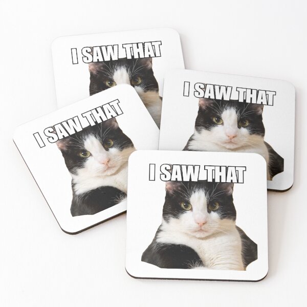 Item preview, Cat Meme 'I SAW THAT' designed and sold by Late Theory.
