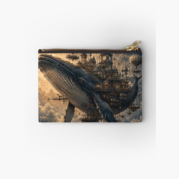 Item preview, Steampunk Whale Flying City Art designed and sold by GrzywaM.