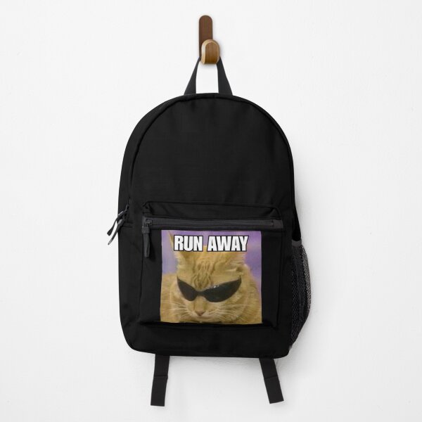 Item preview, Cat Meme 'RUN AWAY' designed and sold by Late Theory.