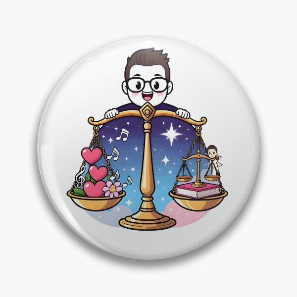 Item preview, Funny Libra Guy Books Music Love Balance Scales Art designed and sold by Zodiac Celestial Art.