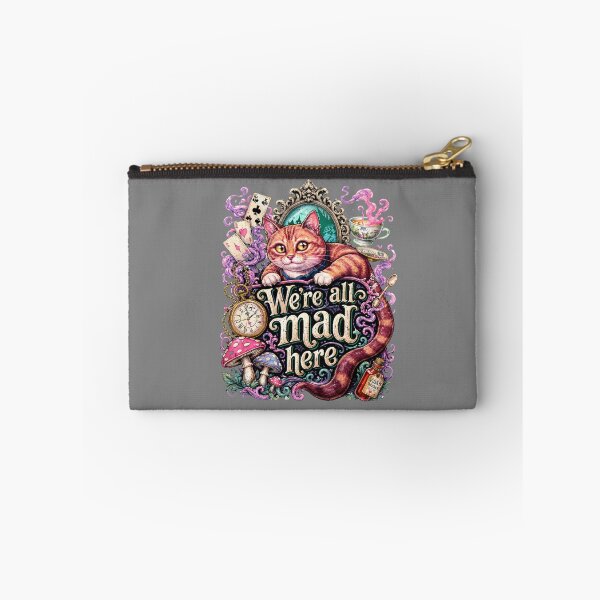 Item preview, We're All Mad Here | Cheshire Cat Wonderland Fantasy Art designed and sold by Jen.Lou.