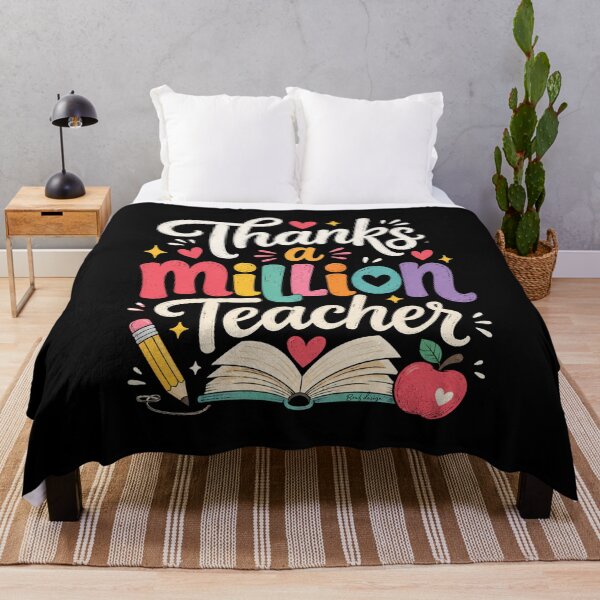 Item preview, Thanks a million teacher with book and pencil brafdesign designed and sold by Brafdesign.