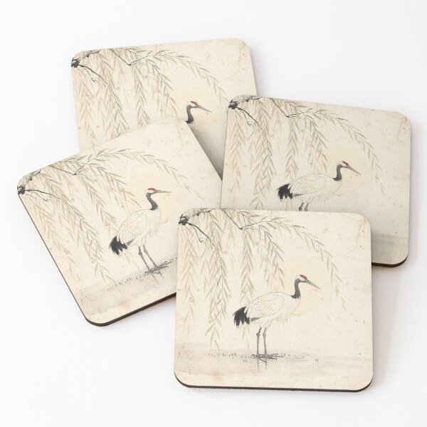 Item preview, Ink Crane Among Willows designed and sold by PictorialWhimsy.