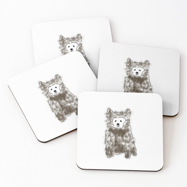 Item preview, Cute Fluffy Bear Dog Illustration designed and sold by raun.draw.