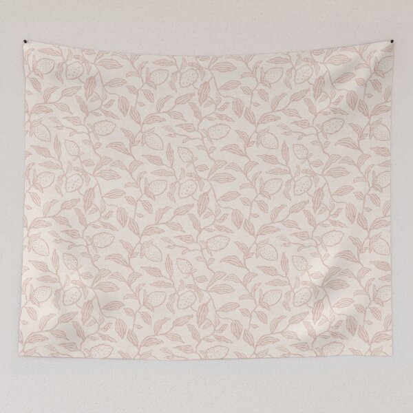 Item preview, Vintage trailing lemons muted terracotta designed and sold by aliceandida.