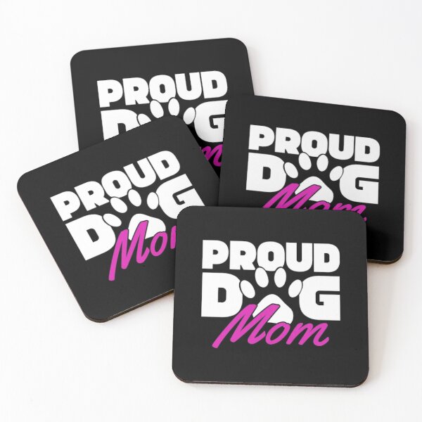 Item preview, Proud Dog Mom - Cute Paw Print Typography designed and sold by GenZFashion000.