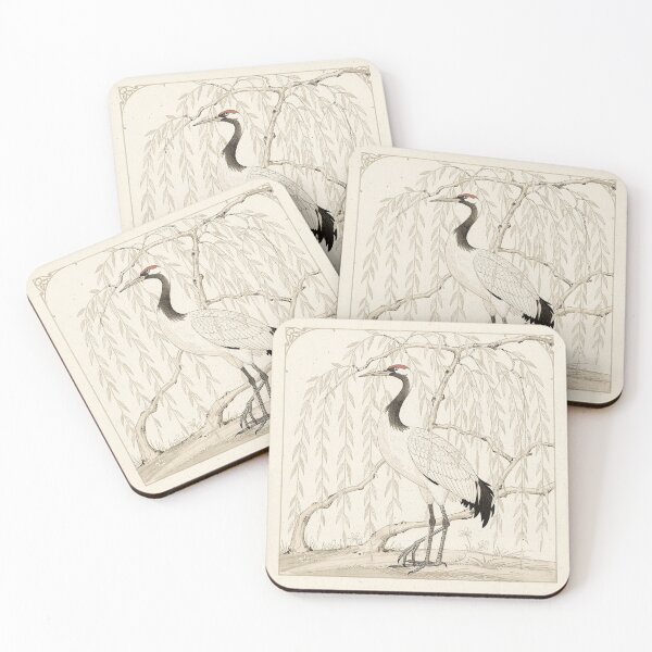 Item preview, Ink Crane Among Willow Branches designed and sold by PictorialWhimsy.