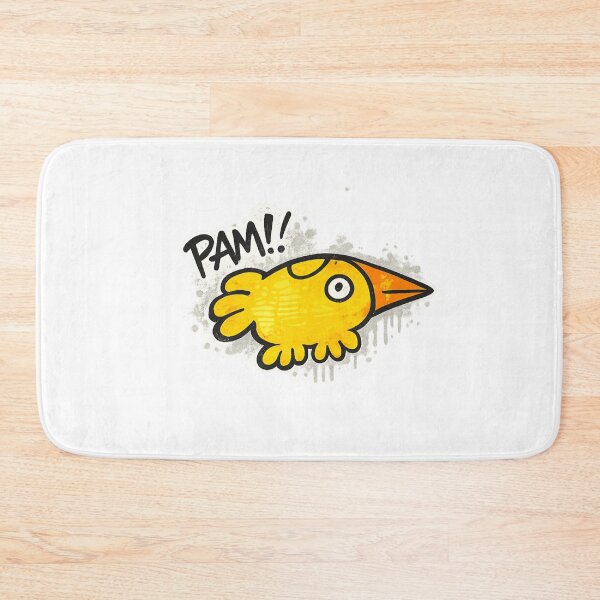 Aperçu de l'œuvre Yellow Pam Graffiti Bird | Melbourne Street Art Inspired Sticker & T-Shirt créée et vendue par Punch81.