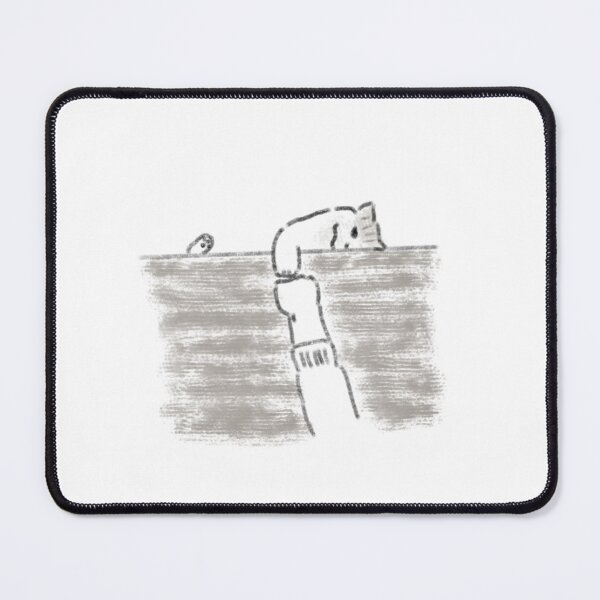 Item preview, Cute Cat Peeking from Pocket Hand-Drawn designed and sold by raun.draw.