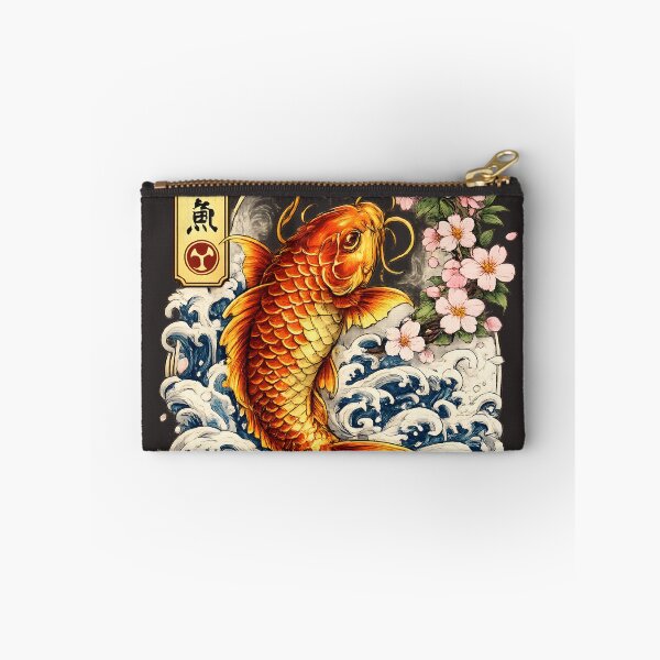 Item preview, Japanese Koi Fish Tattoo | Traditional Irezumi Art with Sakura, Peony & Waves designed and sold by Neo Tokio.
