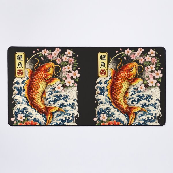 Item preview, Japanese Koi Fish Tattoo | Traditional Irezumi Art with Sakura, Peony & Waves designed and sold by Neo Tokio.