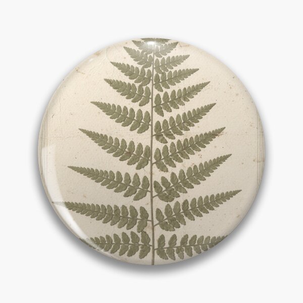 Item preview, Antique Pressed-Fern Botanical Plate designed and sold by PictorialWhimsy.