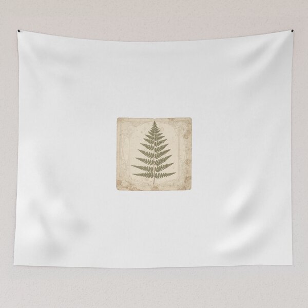 Item preview, Antique Pressed-Fern Botanical Plate designed and sold by PictorialWhimsy.