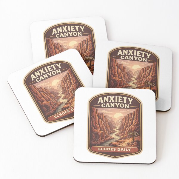Item preview, Anxiety Canyon – Echoes Daily designed and sold by Soft Panic Studio.