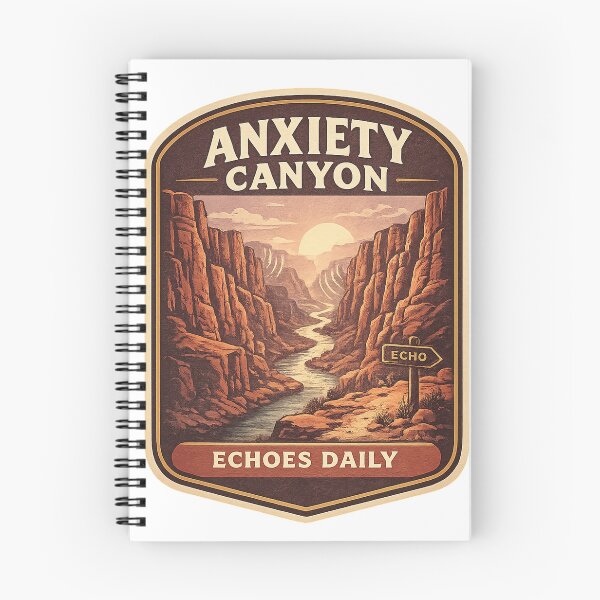 Item preview, Anxiety Canyon – Echoes Daily designed and sold by Soft Panic Studio.