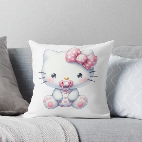 Item preview, Hello Kitty Baby Shower Watercolor Pink Aesthetic Floral designed and sold by rfd2.