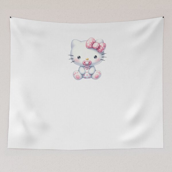 Item preview, Hello Kitty Baby Shower Watercolor Pink Aesthetic Floral designed and sold by rfd2.