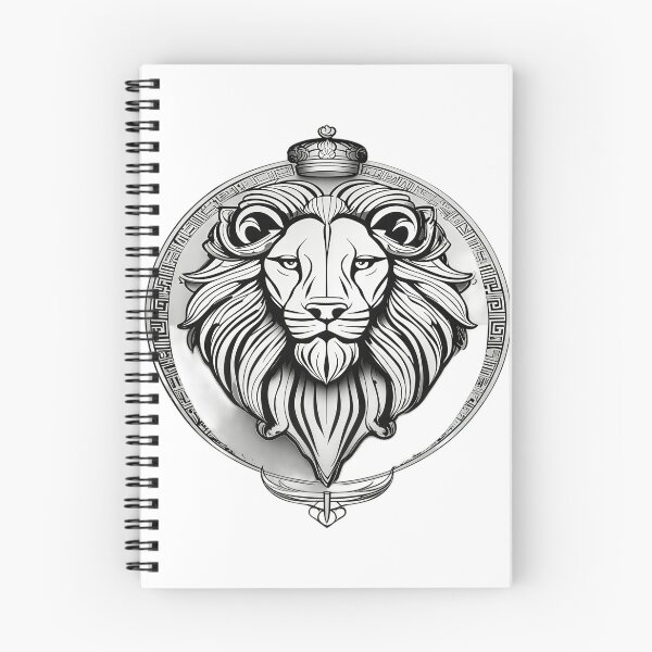 Item preview, Regal Silver Lion Crest – Luxury Heraldic Fashion Logo designed and sold by Artisan Finds Online.