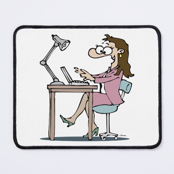 Item preview, Female Desk Worker designed and sold by DoubleCap Design.