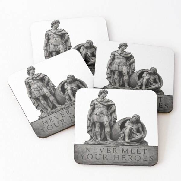 Item preview, Never Meet Your Heroes — Alexander and Diogenes Funny Philosophy Statue | Qorvun Petty Legends designed and sold by Qorvun.