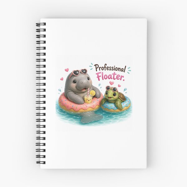 Item preview, Relaxing ocean friends floating on colorful donuts in summer designed and sold by QuirkNest Studio .